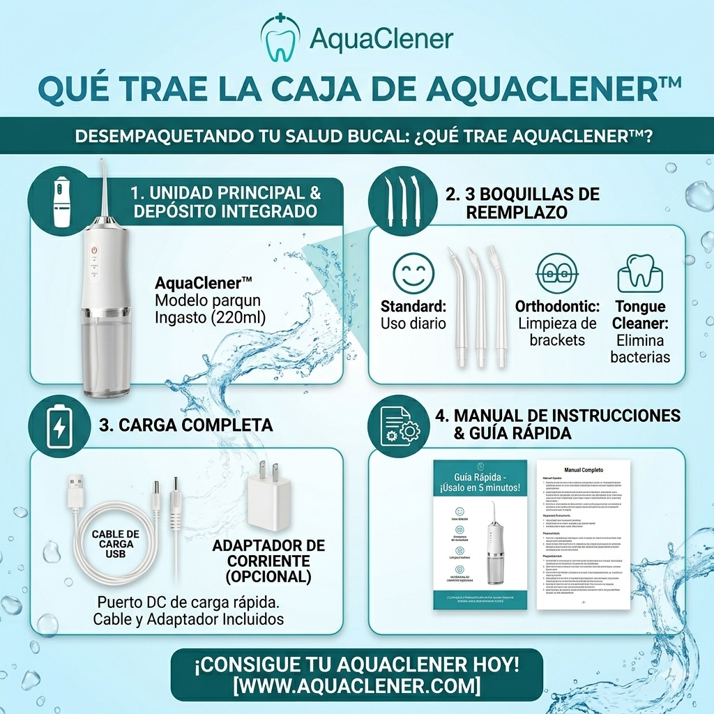 AquaClener™- Sistema de Higiene Bucal Pro.